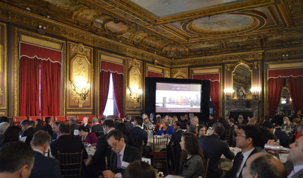 2020 AIF Annual Meeting large room of participants